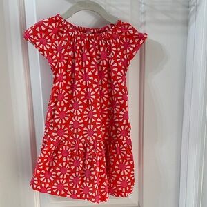 Primary Vibrant Red and Pink Kids Dress